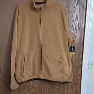 Tek Gear Tan Lightweight Shirt Jacket with Collar Sz XL NWT